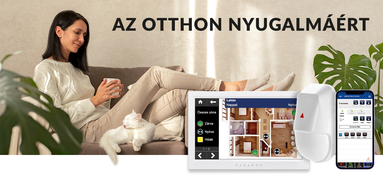 Paradox biztonsági rendszerek - az otthon nyugalmáért.