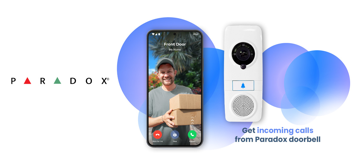 Paradox BlueEye apllikáció Doorbell