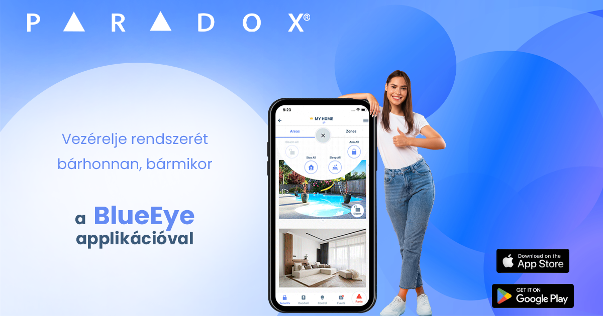 Paradox BlueEye apllikáció